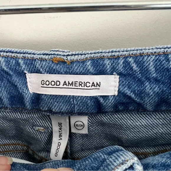 Good American Good Vintage Clean Seams High Rise Straight Leg Jeans 12/31 NWT - Picture 10 of 14